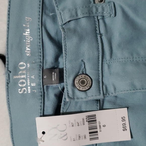 SOHO NEW YORK & COMPANY JEANS WOMENS 6 STRETCH NWT - Picture 5 of 9